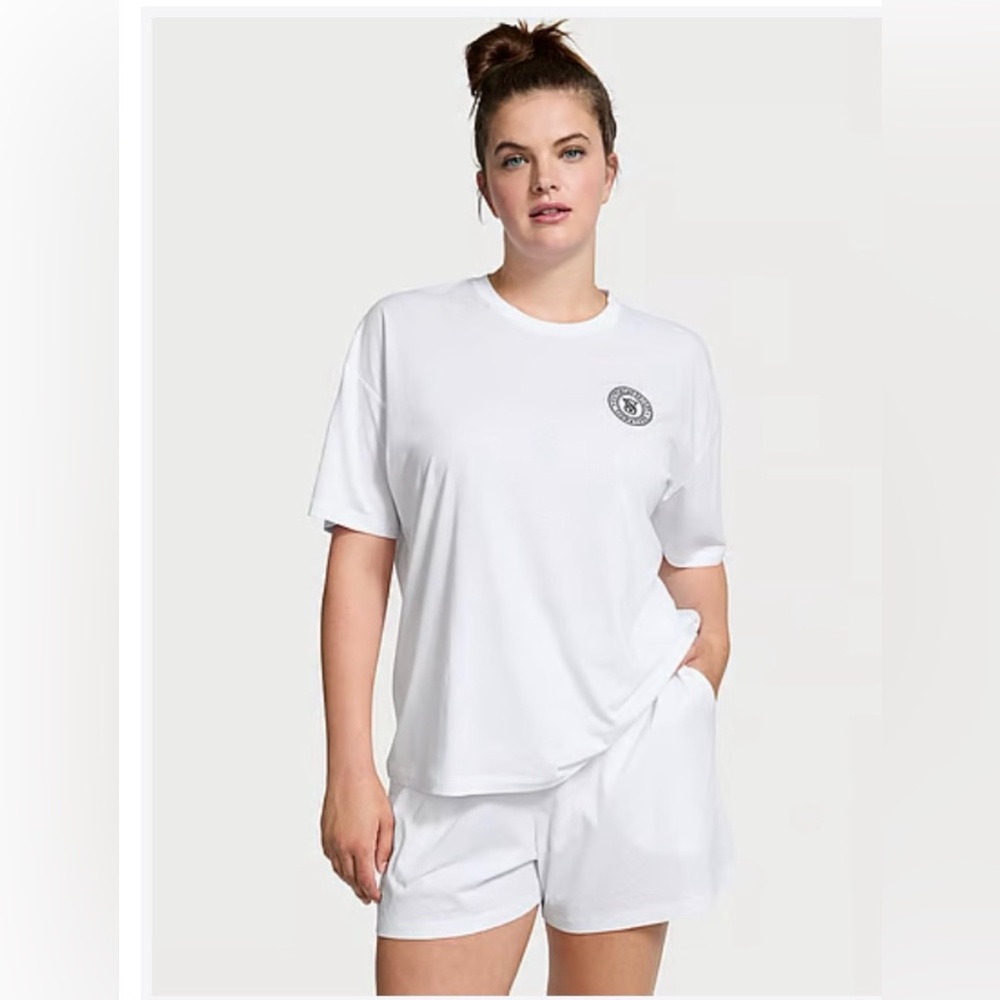 NWT Victoria’s Secret 100% Cotton Pajamas. White. Size XXL